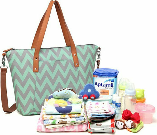 Dolls & Tracks Shoulder/Hand Diaper Bag Tote Green