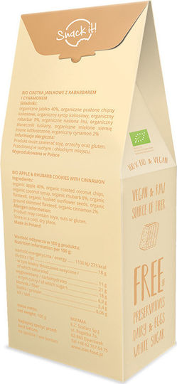 Diet-Food Organic Biscuits Raw With Chips Cinnamon 1pcs 100gr