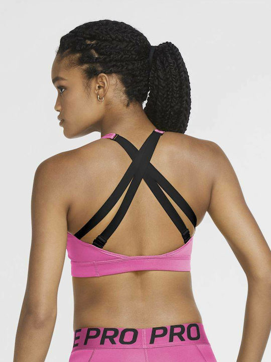 Nike Impact Strappy Femei Atletic Sutien sport Roz