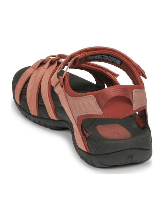 Tirra Leather Women's Flat Sandals Sporty Orange
