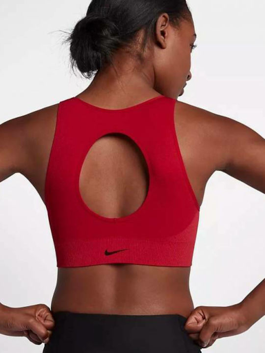 Nike Dri-Fit Seamless Γυναικείο Αθλητικό Μπουστάκι Κόκκινο