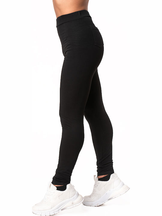 Women's Long Training Legging High Waisted Black