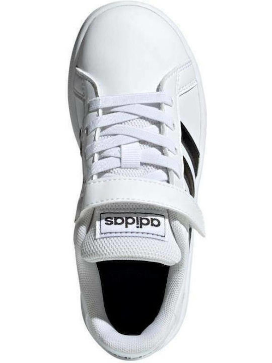Grand Court Grand Court Kids Sneakers with Scratch Cloud White / Core Black