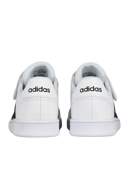 Grand Court Grand Court Kids Sneakers with Scratch Cloud White / Core Black