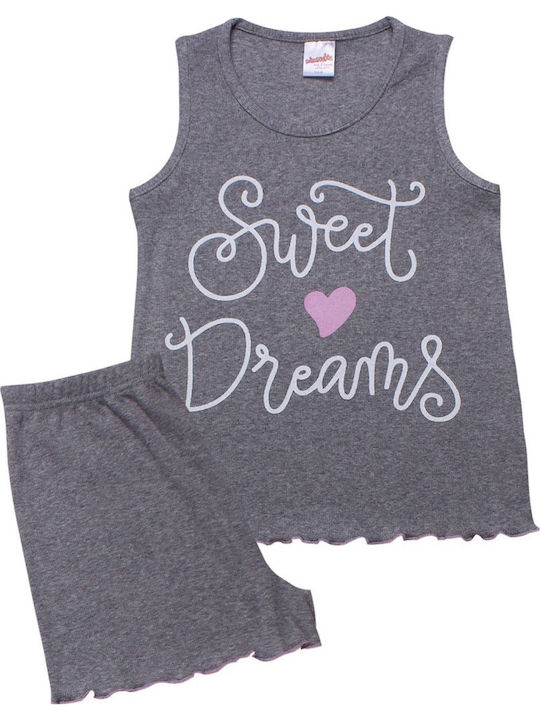 Minerva Kids' Pajamas Summer Gray Sweet