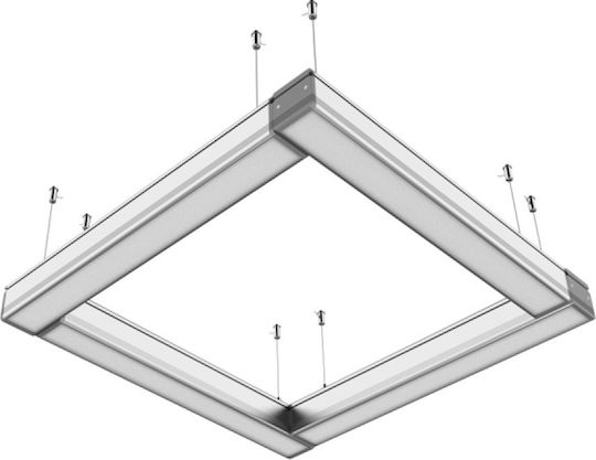 Elvhx Commercial Linear LED Ceiling Light 36W Natural White IP20 L120xD7xH7cm