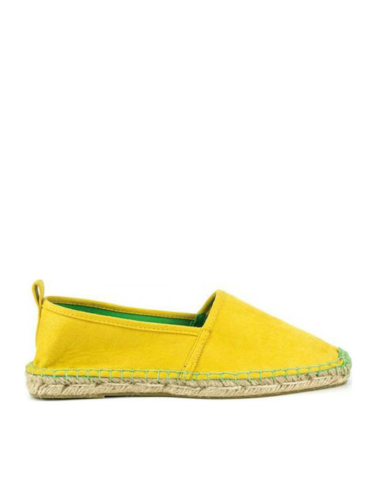 Women's Suede Espadrilles Yellow