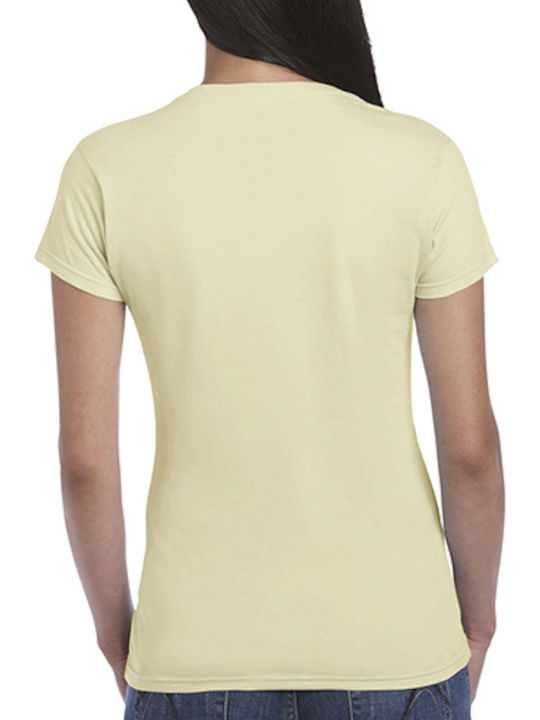 Gildan 64000L Women's Short Sleeve Promotional T-Shirt Sand