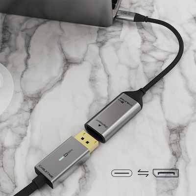 Cabletime C160 Конвертор USB-C мъжки към DisplayPort женски 1бр