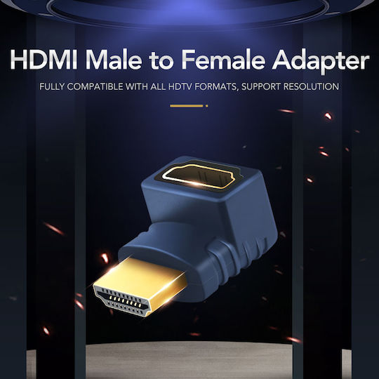 Cabletime AV599 Converter HDMI male to HDMI female Blue 1pcs