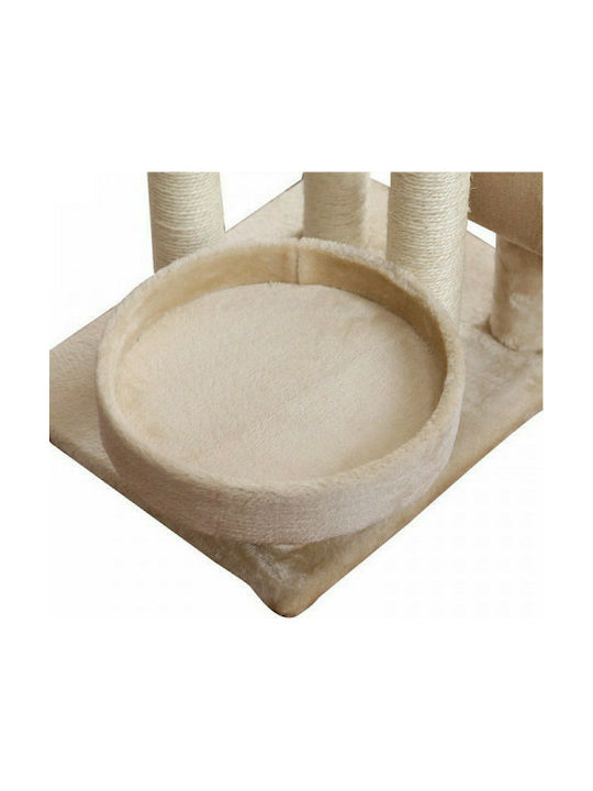 Pawhut Δέντρο Γάτας - Ονυχοδρόμιο Cat Scratching Post Cat Tree Μπεζ In Beige Colour 50x40x105 cm D30-191