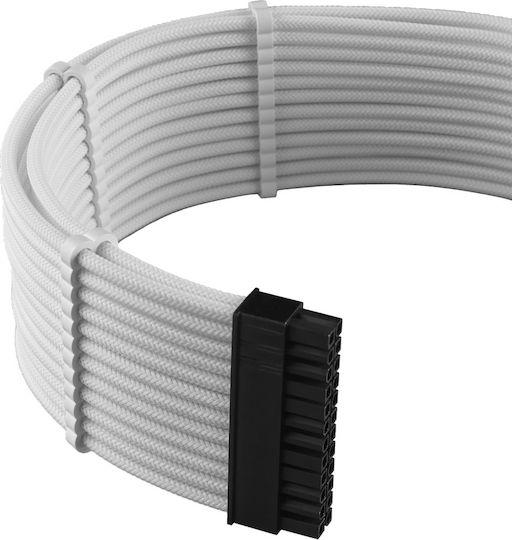 Cablemod C-Series PRO ModMesh Cable Kit for Corsair AXi / HXi / RM (Yellow Label) 24-Pin ATX - 24-Pin ATX Cable 0.6m Λευκό CM-PCSI-FKIT-NKW-R