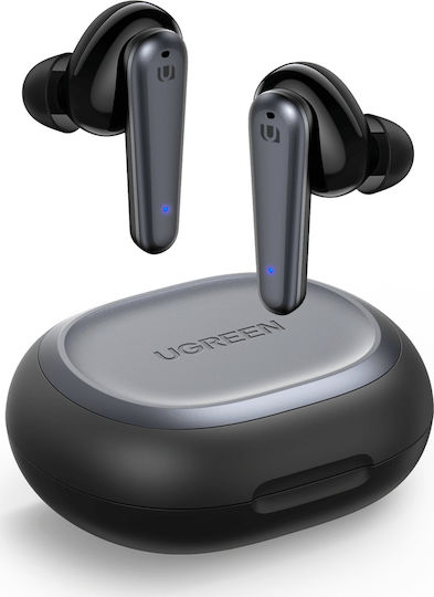 Ugreen HiTune T1 In-ear Bluetooth Handsfree Ακουστικά με Θήκη Φόρτισης Μαύρα