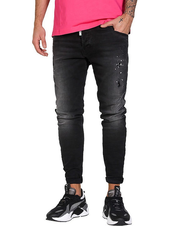 Dual Pantalon De Blugi Elastic Slim Fit Negru
