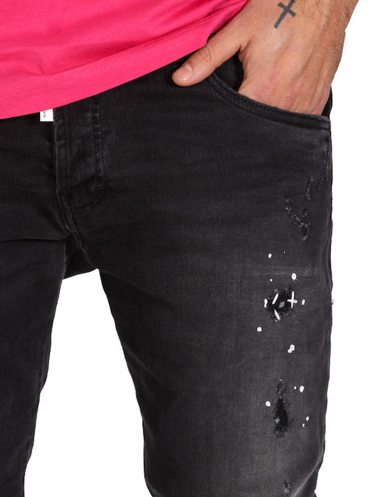 Dual Pantalon De Blugi Elastic Slim Fit Negru
