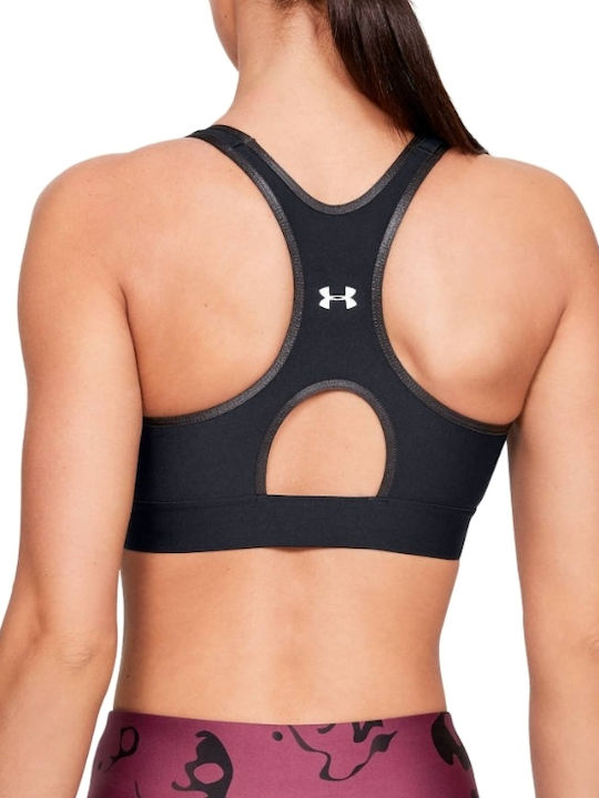 Mid Keyhole Graphic Women's Sports Bra without Padding Gray