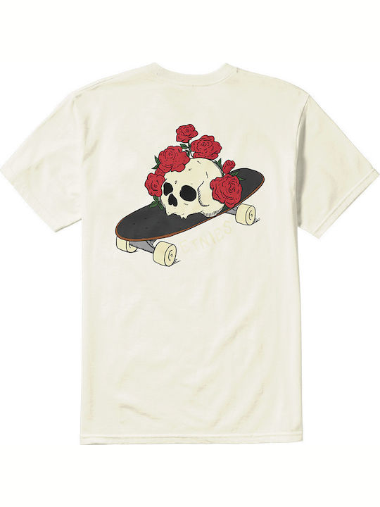 Rose Roll T-shirt Beige