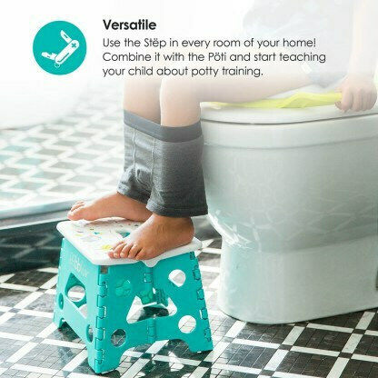 Bbluv Single Kids Step Stool Foldable Turquoise