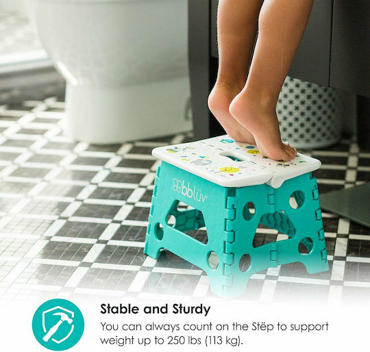 Bbluv Single Kids Step Stool Foldable Green