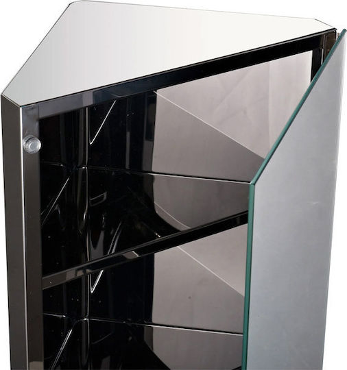 HomCom Rectangular Bathroom Mirror with Cabinet 60x30cm