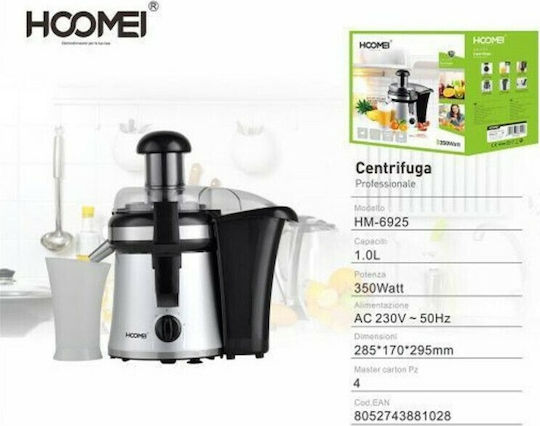 Hoomei Entsafter 350W Silber