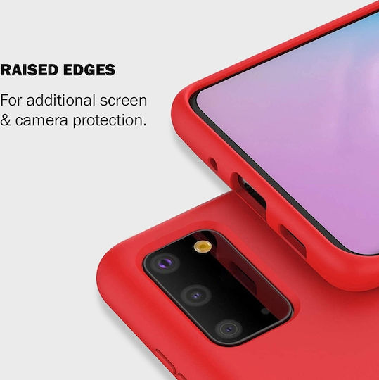 Crong Color Premium Back Cover Σιλικόνης Κόκκινο (Galaxy S20)