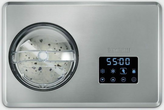 Severin EZ 7406 Яогурт мейкър с Купа и Дигитален Екран 2лт Сребрист 180W