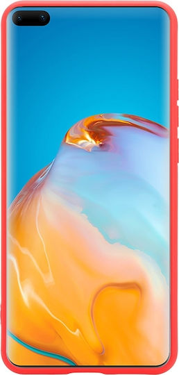 Crong Color Premium Back Cover Silicone Red (Huawei P40 Pro)