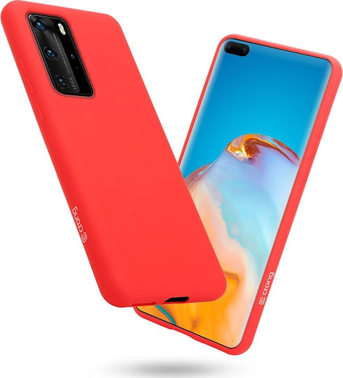 Crong Color Premium Back Cover Silicone Red (Huawei P40 Pro)