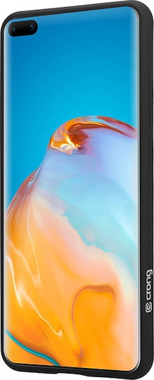 Crong Color Premium Back Cover Σιλικόνης Μαύρο (Huawei P40)