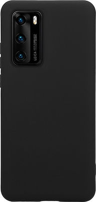 Crong Color Premium Back Cover Σιλικόνης Μαύρο (Huawei P40 Pro)