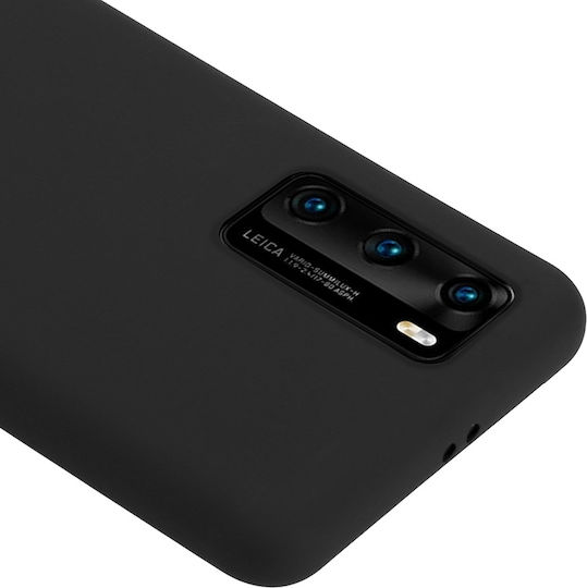 Crong Color Premium Back Cover Σιλικόνης Μαύρο (Huawei P40 Pro)