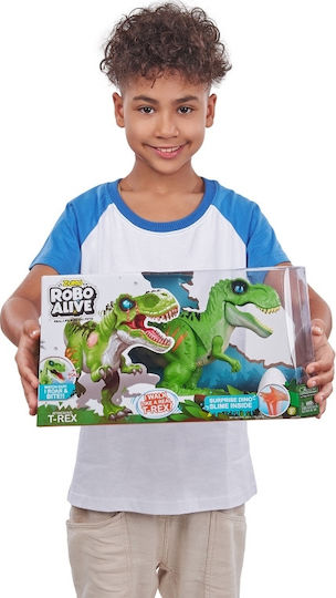 Zuru Robo Alive Dinosaurier Elektronisches Robotik-Spielzeug für 3+ Jahre T-Rex mit Ei Slime Verschiedene Designs 1St