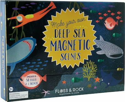 Floss & Rock Joc de construcție magnetic Deep Sea Play Scenes pentru copii de 3++ ani