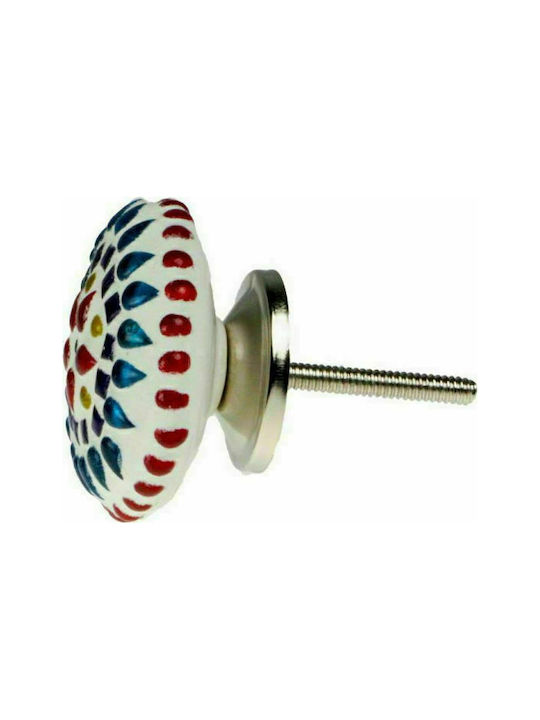 Synchronia Πόμολο Επίπλου από Κεραμικό Μωσαϊκό Φ50mm LI-19B-4035