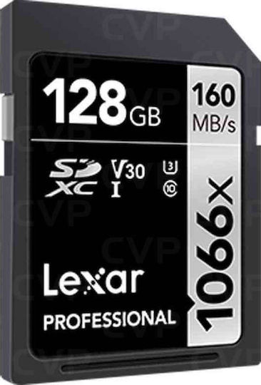 Lexar Professional 1066x SDXC 128ГБ Клас 10 U3 V30 UHS-I