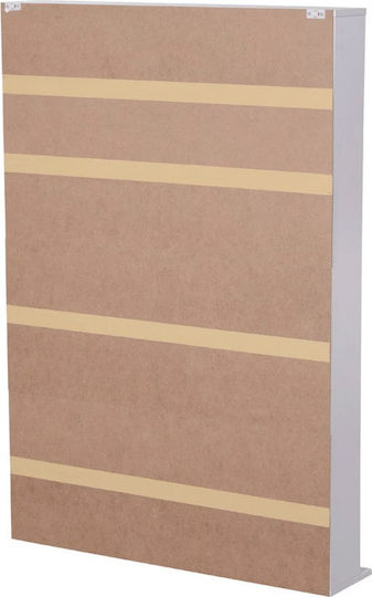 Βιβλιοθήκη Λευκή 89x20x130.5εκ.