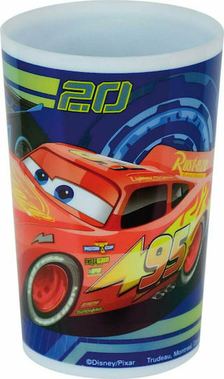 Ango Set de hrănire Cars din Plastic Roșu 3buc pentru 6+ luni