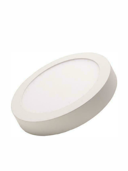 Eurolamp Rotund În aer liber Panou LED Putere 30W cu Alb Natural Lumini 30x30cm.