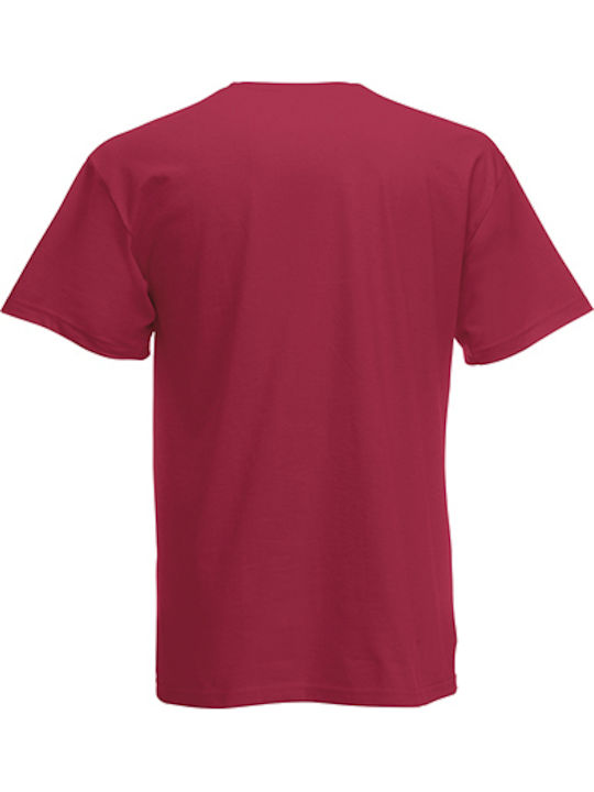 Fruit of the Loom Original T Werbe-T-Shirt Brick Red