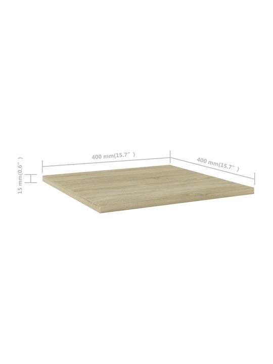 vidaXL Square Bookcase Shelf made of Particleboard 40x40x1.5cm 805176 4pcs