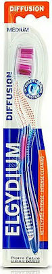 Elgydium Diffusion Manual Toothbrush Medium Pink 1pcs