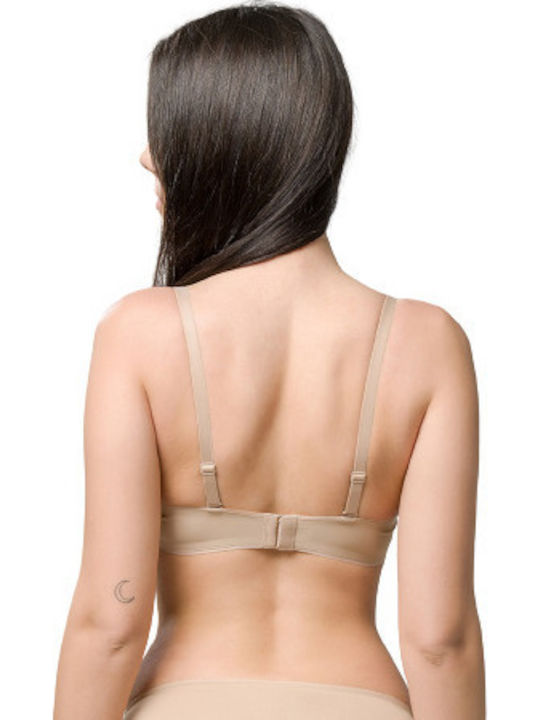Luna Miracle One Push Up Bra without Underwire Beige