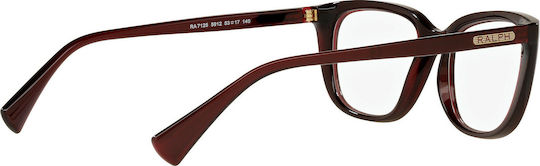 Ralph Lauren Women's Acetate Butterfly Prescription Eyeglass Frames Burgundy RA7125 5912