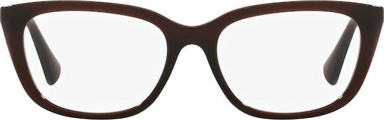Ralph Lauren Women's Acetate Butterfly Prescription Eyeglass Frames Burgundy RA7125 5912