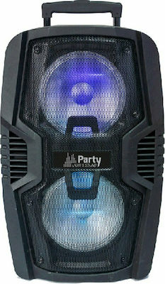 Party Ηχείο με λειτουργία Karaoke PARTY-210LED σε Μαύρο Χρώμα