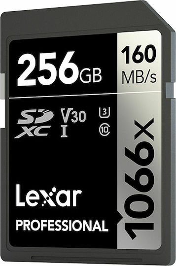 Lexar Professional 1066x SDXC 256GB Klasse 10 U3 V30 UHS-I