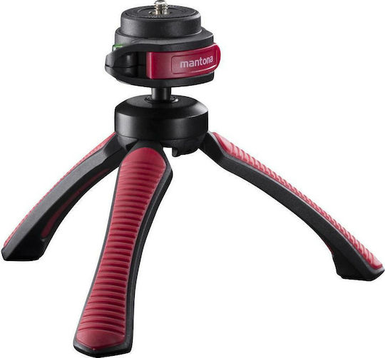 Mantona Kaleido Gaia Tripod - Mini Sundown Red