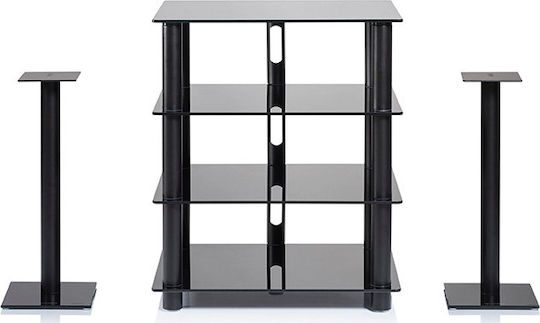 NorStone Floor Standing Speaker Stands Epur (Pair) Black