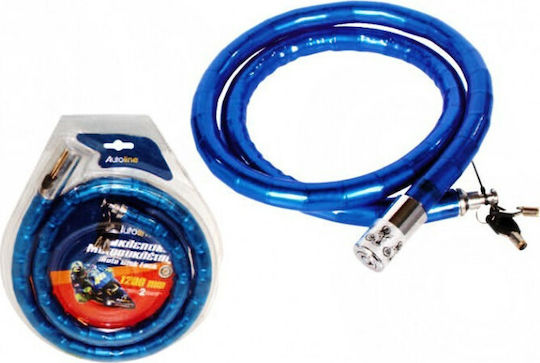 Autoline 120cm Motorcycle Chain Lock Motorcycle Chain Lock in Blue